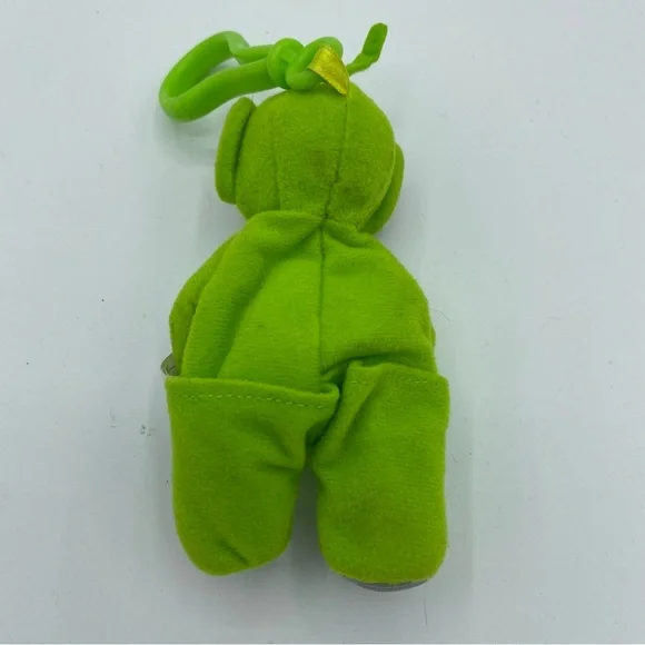 Vintage 1999 Burger Telletubbies Dipsy Green Stuffed Animal Keychain - Picture 2 of 7